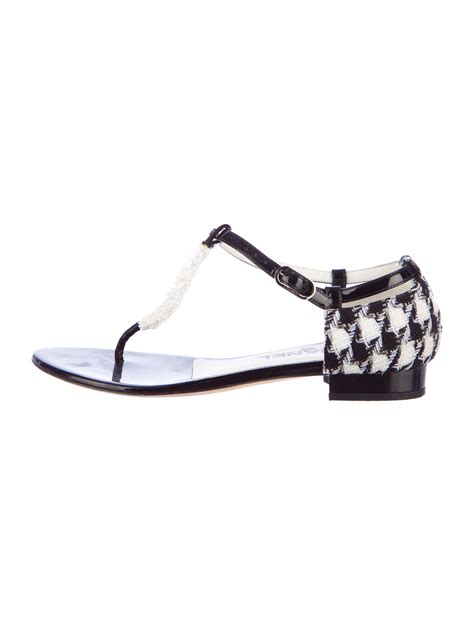 sandali chanel pitonati|Chanel sandals real real.